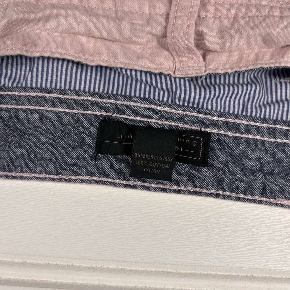 14th & Union Slim Fit Chino Shorts Mens 33 Light Pink Dusty Rose Blush - Picture 4 of 15